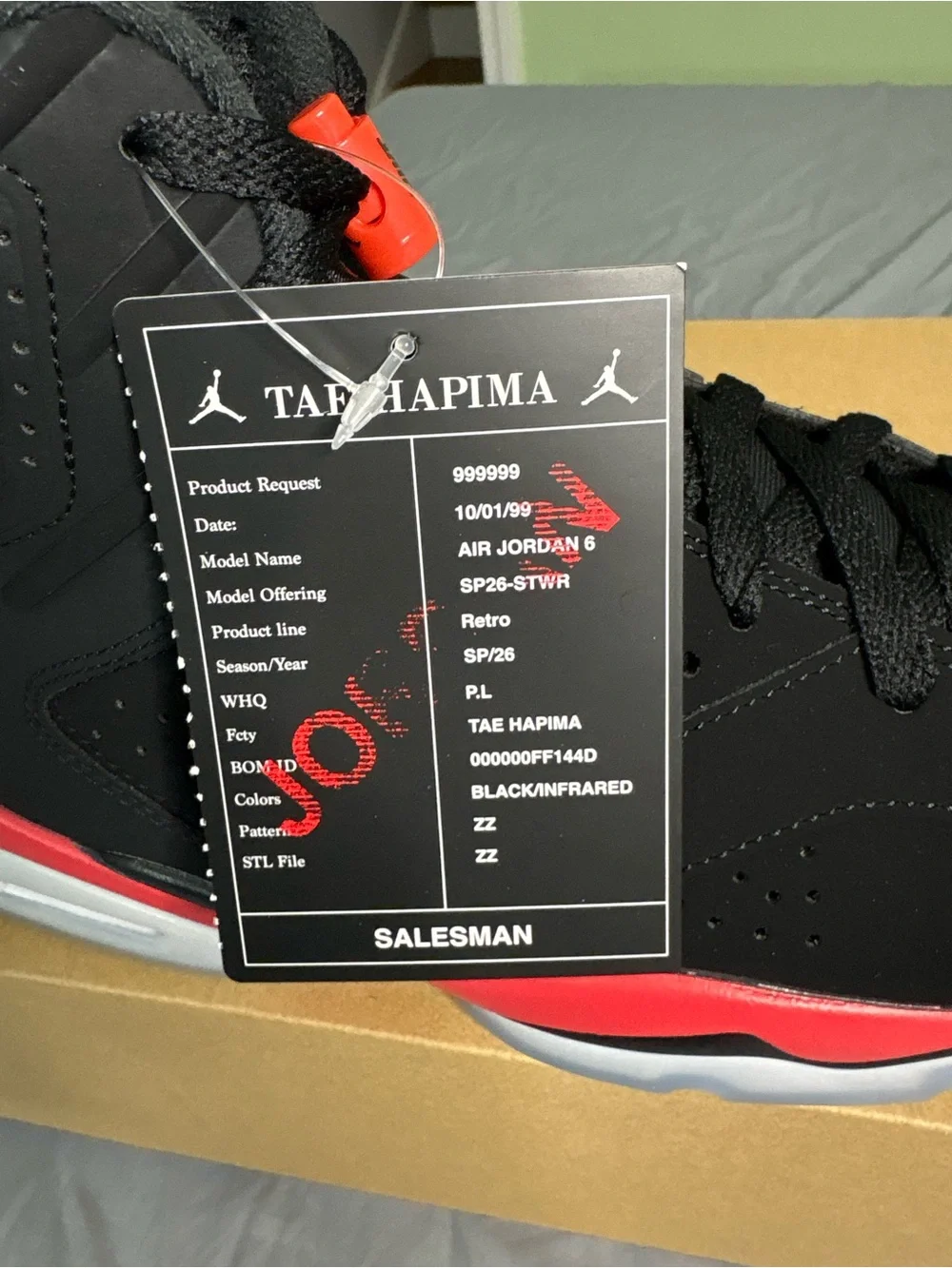 Jordan 6 Retro Infrared Sneakers Mens 11